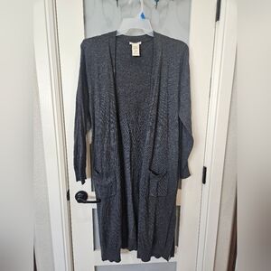 Gray Women's Sweater Cardigan
